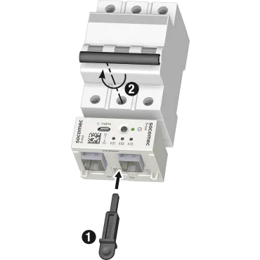 Montaż szynowy – montaż wyłącznika automatycznego - Jakość zasilania, monitorowanie i pomiary - PRODUCT_MAIN_PICTURE2_EXT