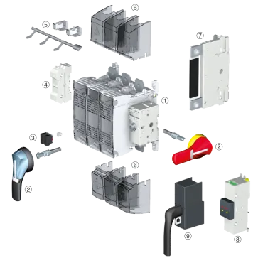 FUSERBLOC NFC/DIN - Zabezpieczenia, przełączanie i rozdział zasilania - EXPLODED_VIEW_EXT